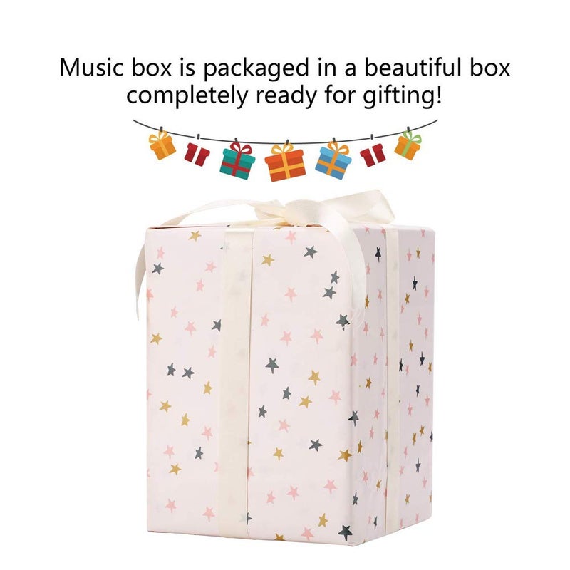 LOVE FOR YOU Gift Wrapped Music Box Carousel Horse European Style Musical Decoration for Girls and Women Kids Sister Daughter Mom Grandma Birthday Presents Christmas Twinkle Twinkle Little Star - Image 4